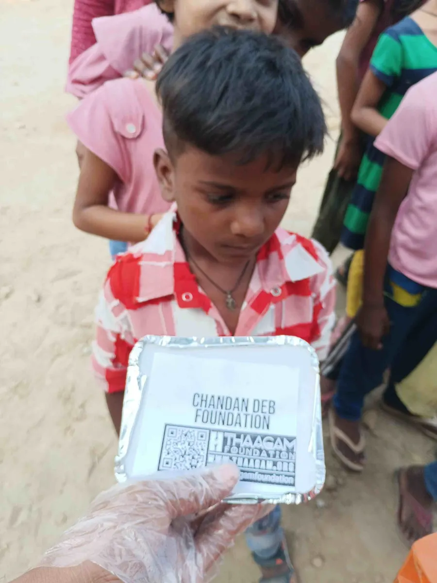 Seva moment shared by the Chandan Deb Foundation