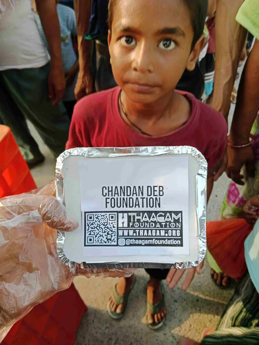 Seva moment shared by the Chandan Deb Foundation