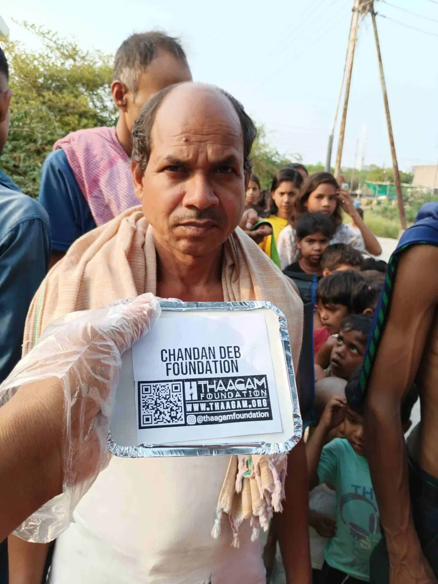 Seva moment shared by the Chandan Deb Foundation