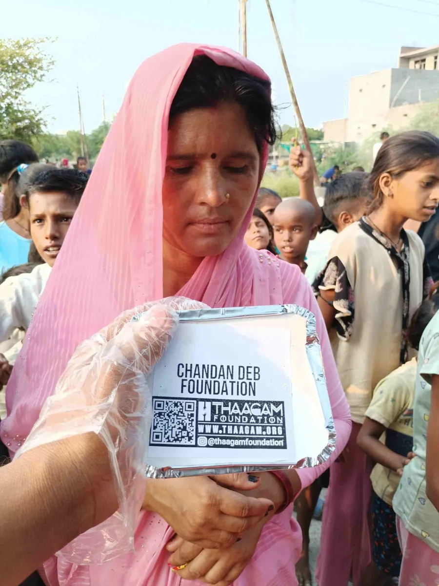 Seva moment shared by the Chandan Deb Foundation