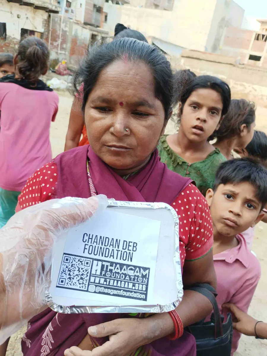 Seva moment shared by the Chandan Deb Foundation