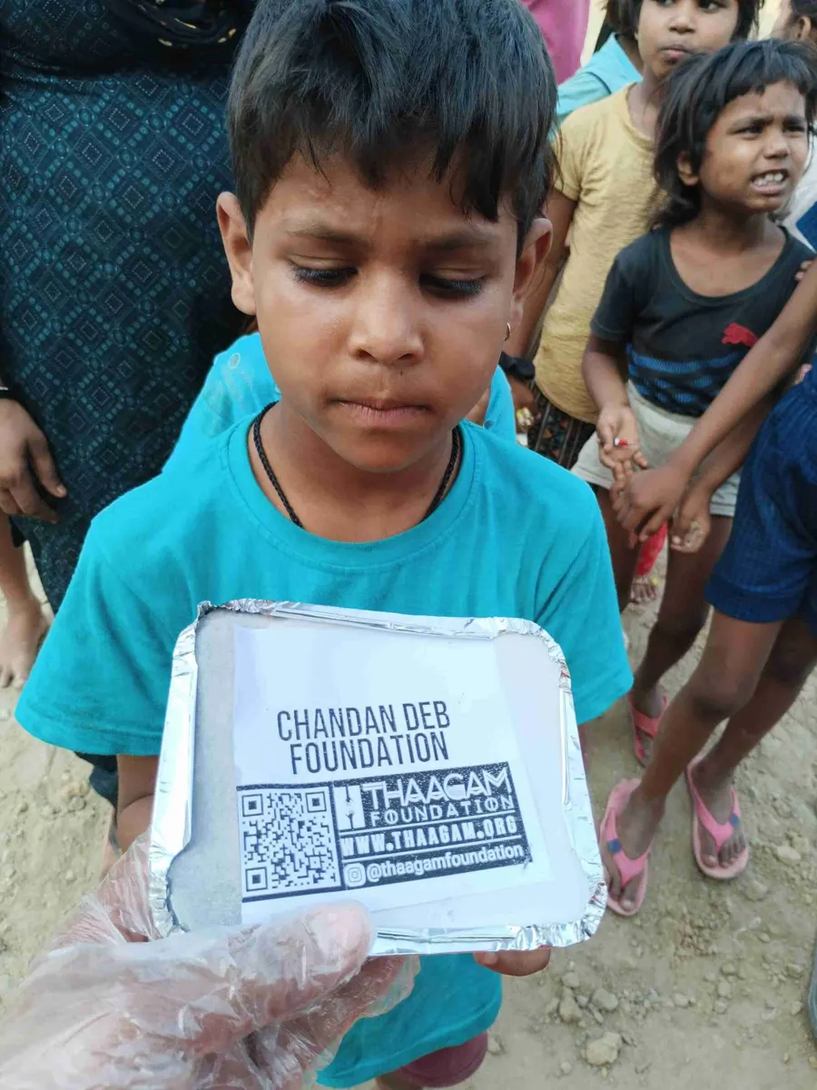 Seva moment shared by the Chandan Deb Foundation