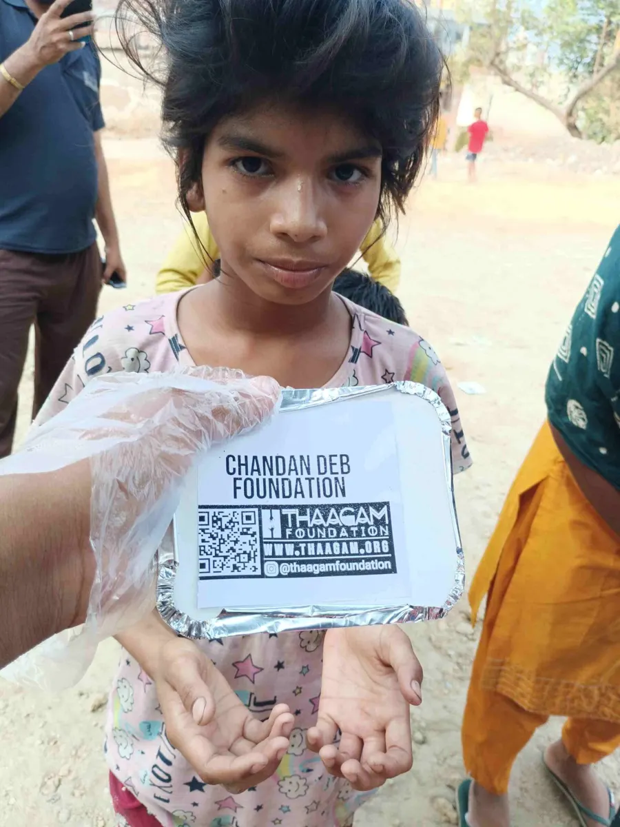 Seva moment shared by the Chandan Deb Foundation