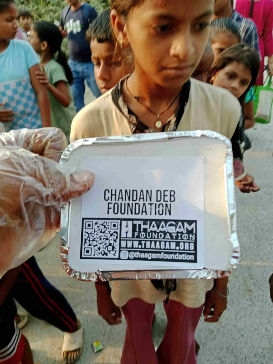Seva moment shared by the Chandan Deb Foundation