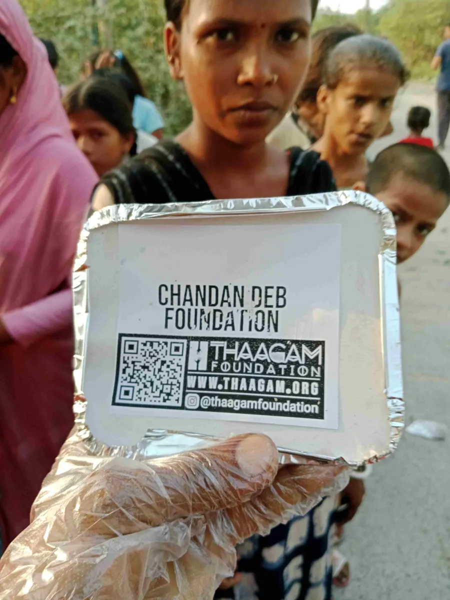 Seva moment shared by the Chandan Deb Foundation