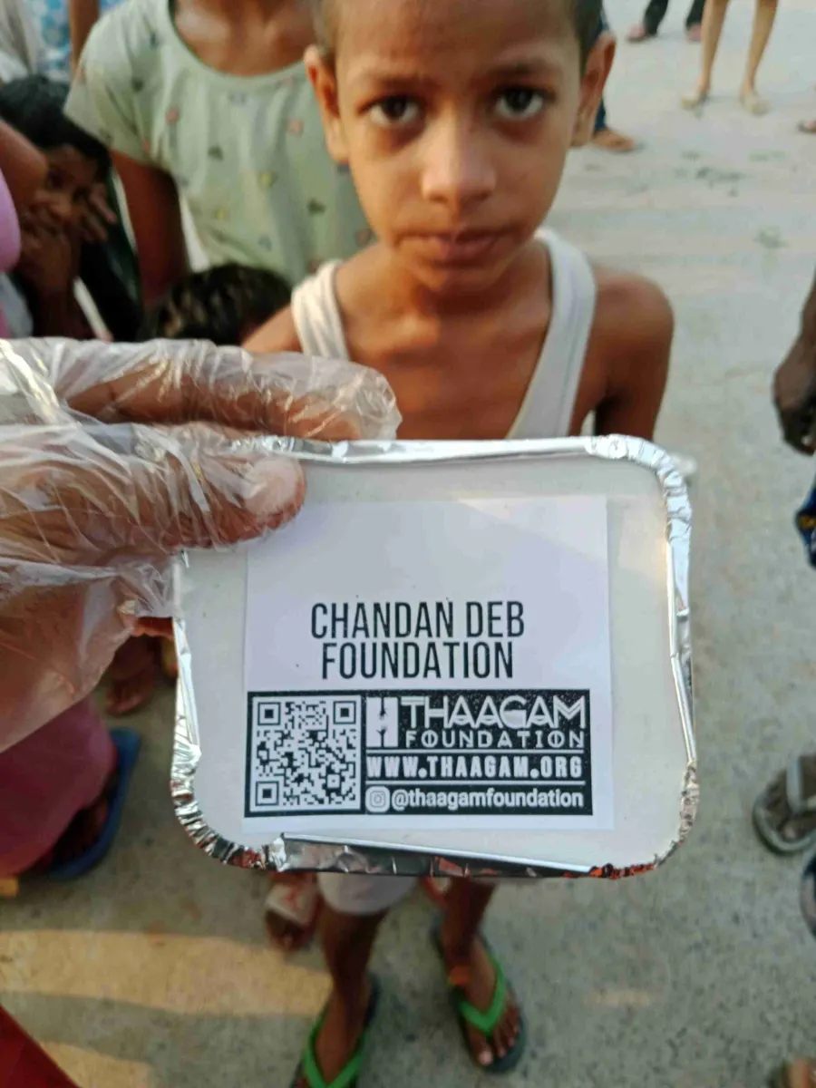 Seva moment shared by the Chandan Deb Foundation