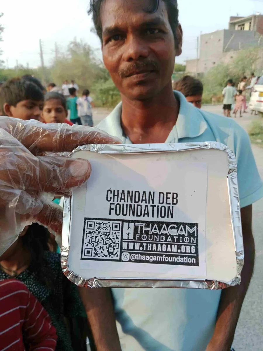 Seva moment shared by the Chandan Deb Foundation