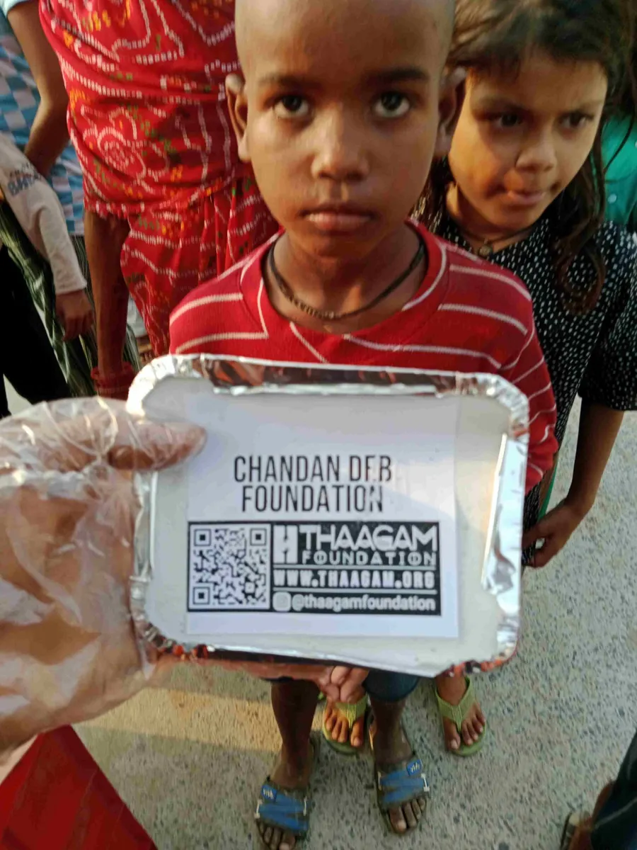 Seva moment shared by the Chandan Deb Foundation