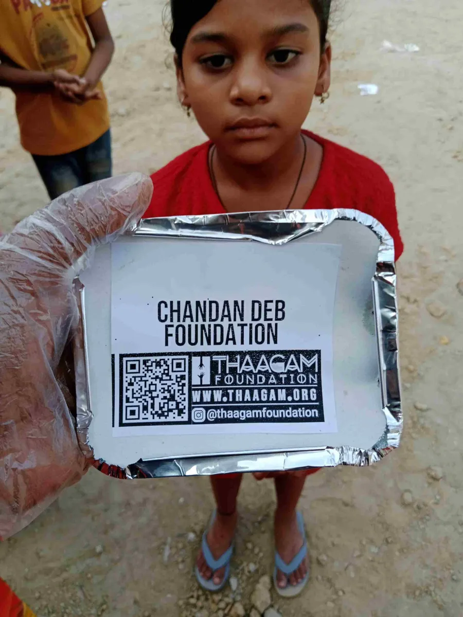Seva moment shared by the Chandan Deb Foundation