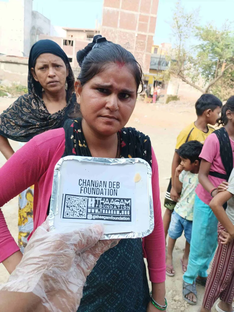 Seva moment shared by the Chandan Deb Foundation