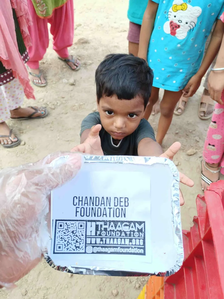 Seva moment shared by the Chandan Deb Foundation