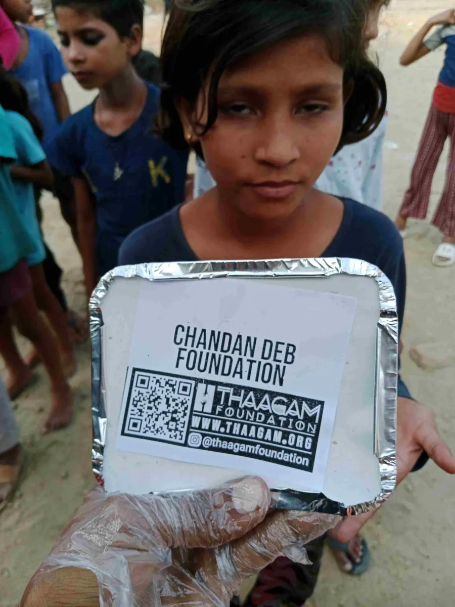 Seva moment shared by the Chandan Deb Foundation