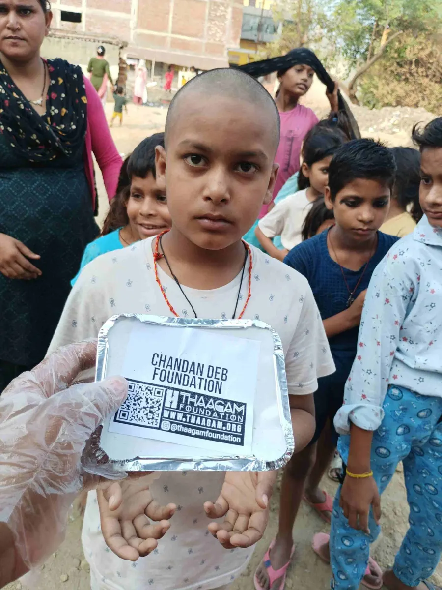Seva moment shared by the Chandan Deb Foundation