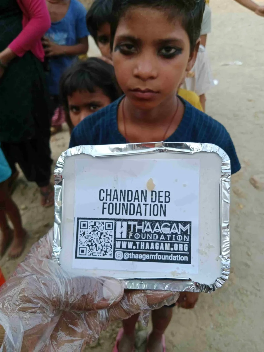 Seva moment shared by the Chandan Deb Foundation