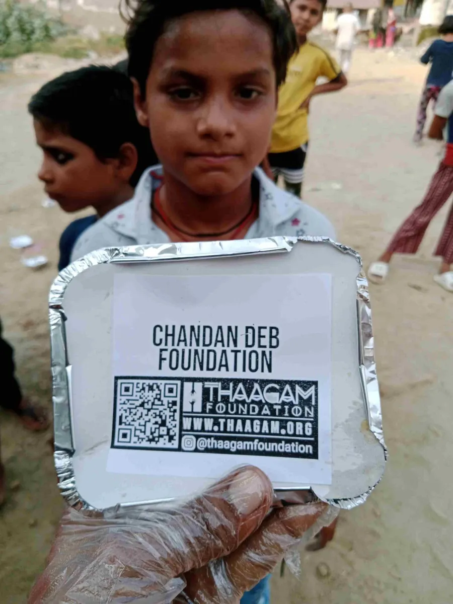 Seva moment shared by the Chandan Deb Foundation