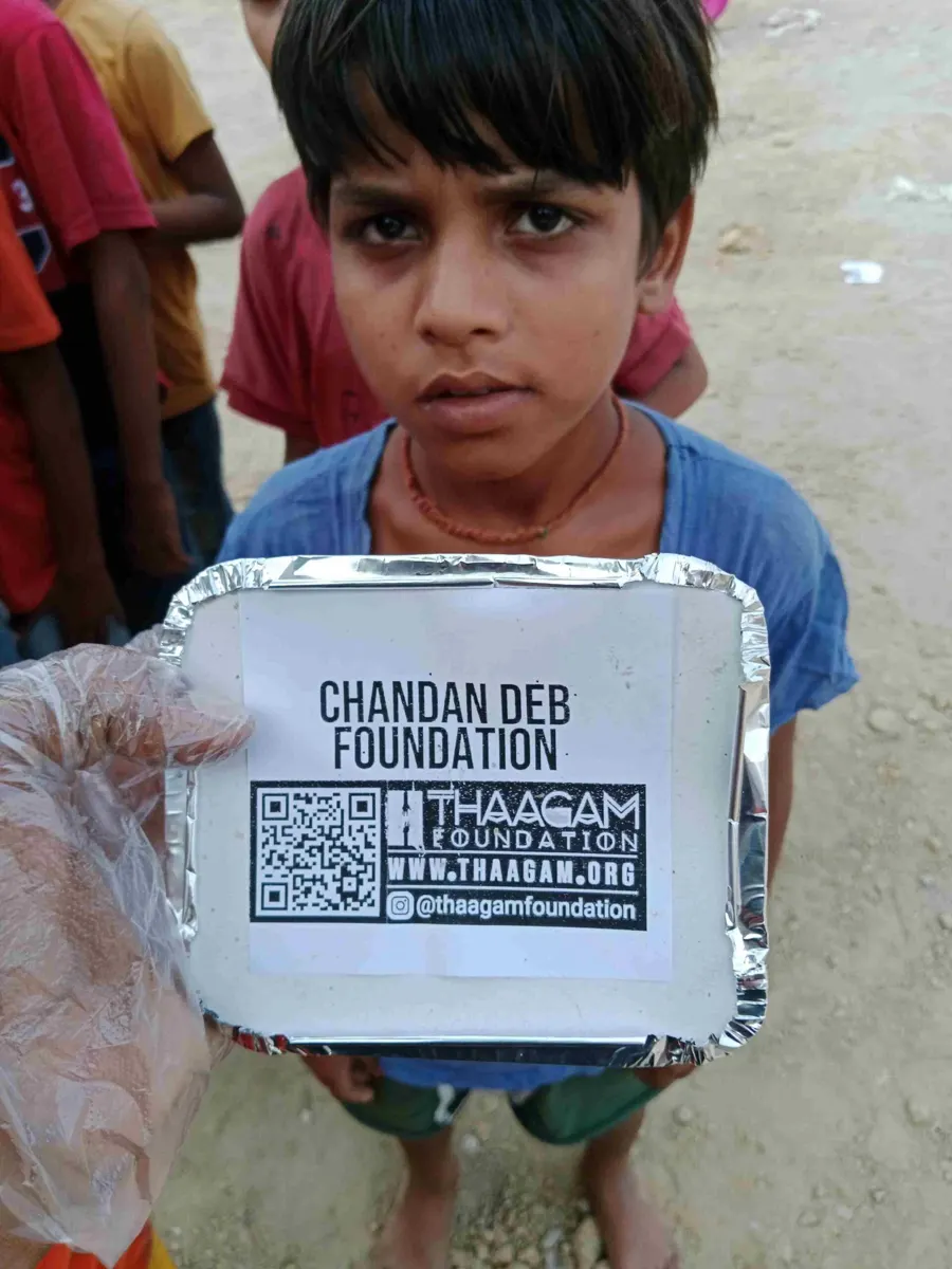 Seva moment shared by the Chandan Deb Foundation