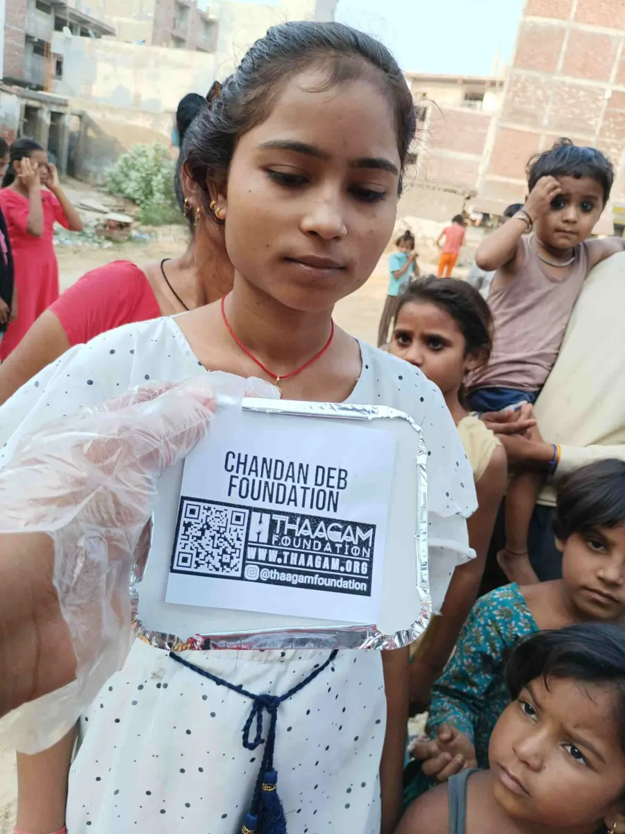 Seva moment shared by the Chandan Deb Foundation