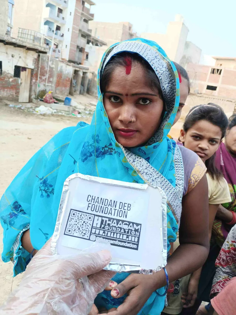 Seva moment shared by the Chandan Deb Foundation
