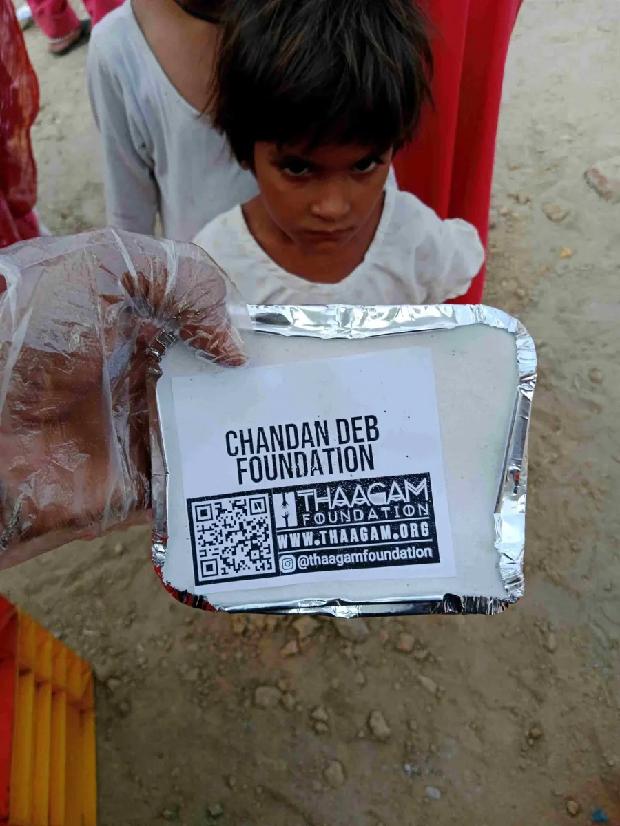 Seva moment shared by the Chandan Deb Foundation
