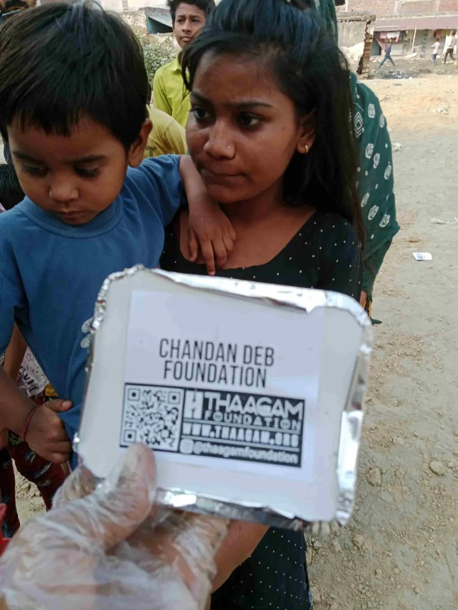 Seva moment shared by the Chandan Deb Foundation