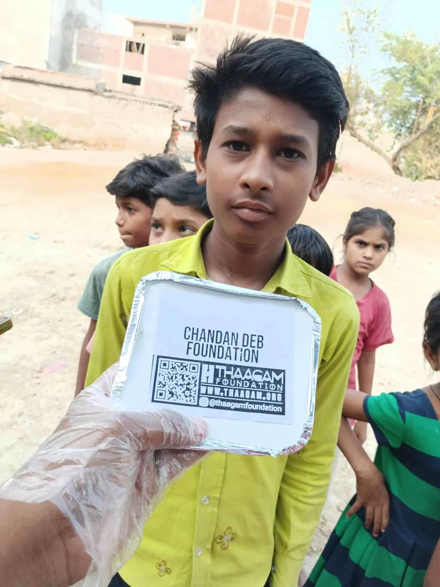 Seva moment shared by the Chandan Deb Foundation
