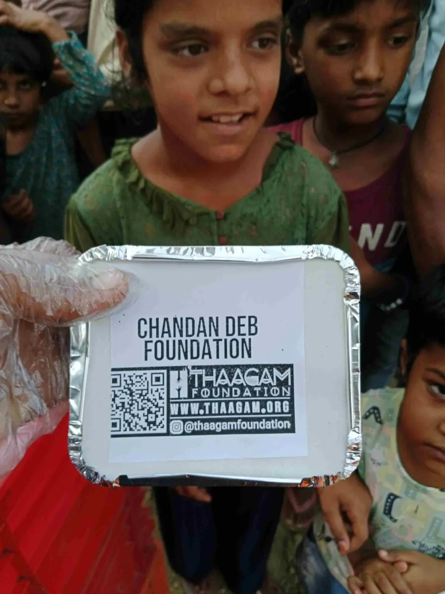 Seva moment shared by the Chandan Deb Foundation