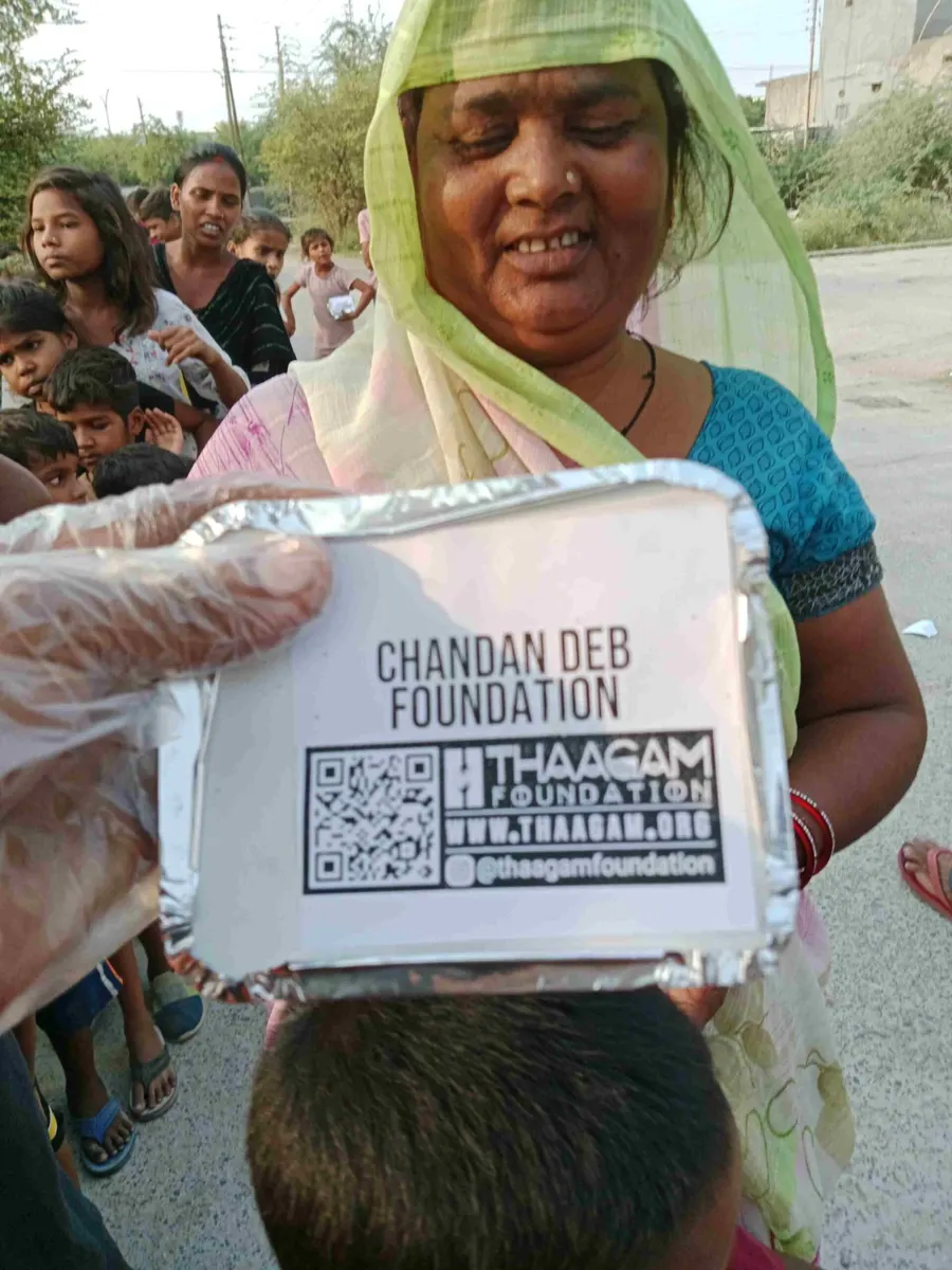 Seva moment shared by the Chandan Deb Foundation
