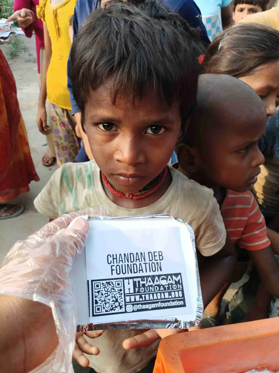 Seva moment shared by the Chandan Deb Foundation